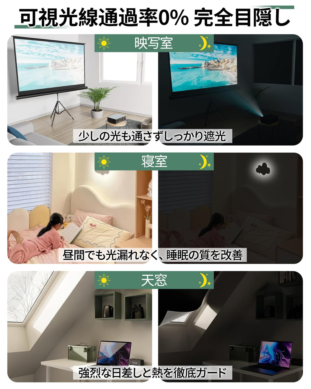 【420Dオックス】 即納 超遮光シート 遮光シート