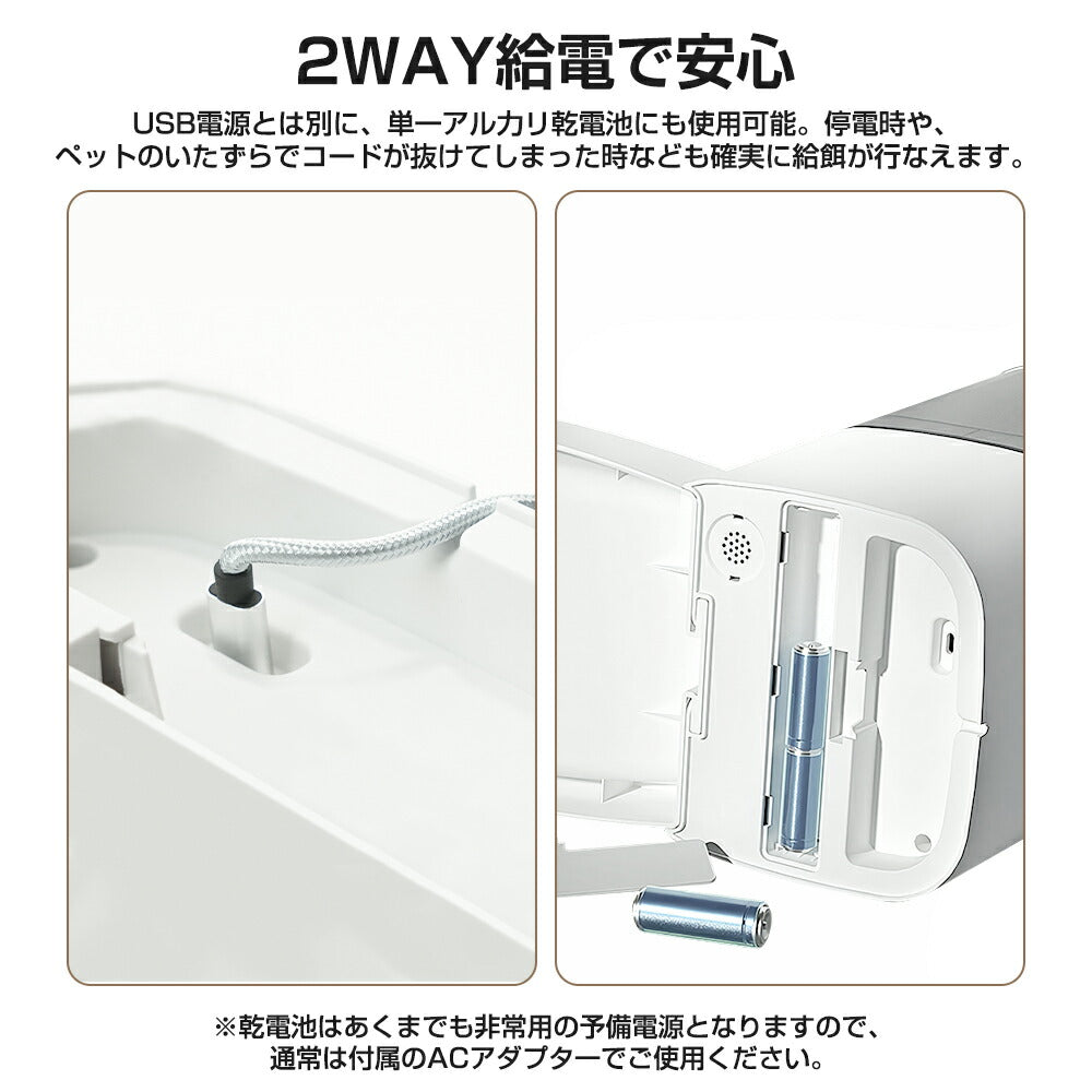 【カメラ調整可能】 自動給餌器